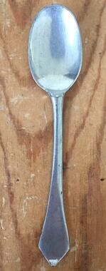 Vintage Stieff Pewter Antique Colonial Williamsburg Small Salt Baby Spoon 4.25"